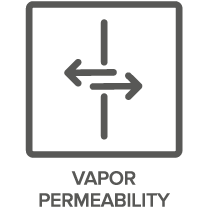 Vapor permeability