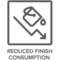 Reduced finish consumption